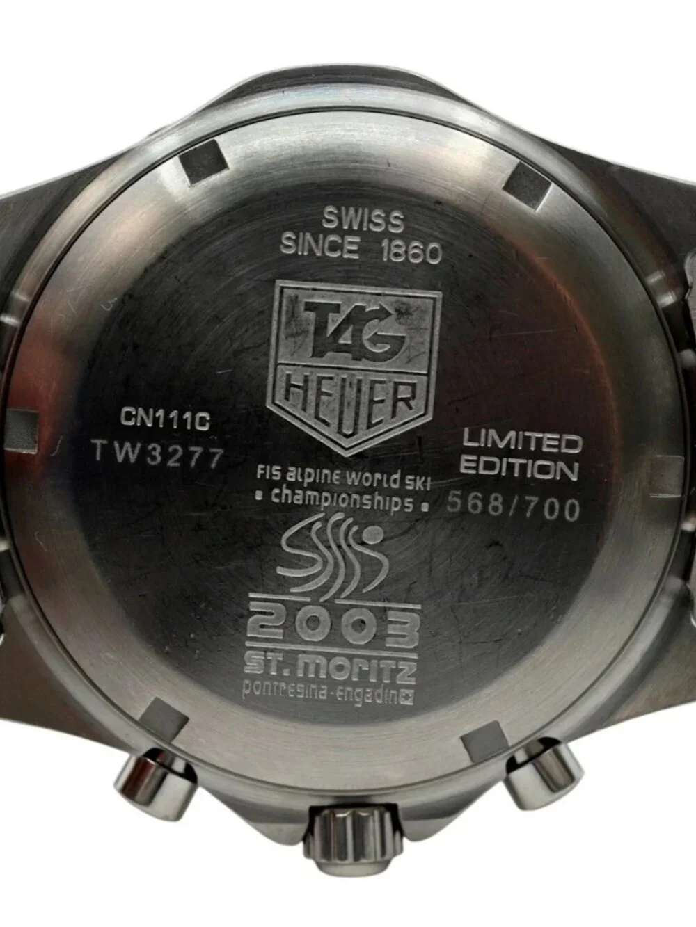Tag Heuer 39mm Men's 2003 Exclusive World Ski Championships 240/700 Watch CN111C